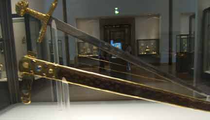 sword in the louvre in france